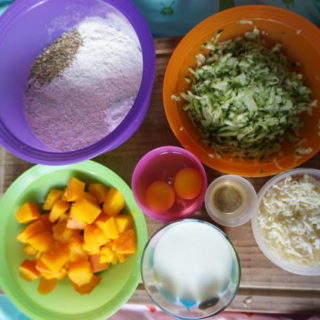 Minimuffins mit Kürbis und Zucchini für den Beikoststart