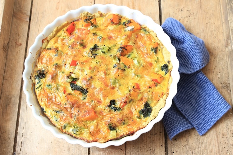 Kürbis-Grünkohl-Quiche mit Bergkäse von breifreibaby