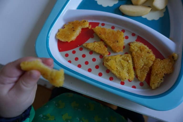 Polenta für babyled weaning als Dreicke oder Pommes