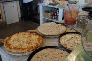 Pizza und Foccacia im La Vialla in Frankfurt