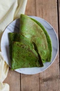 Spinat Pfannkuchen Grüne Pfannkuchen Rezept und ein Buchtipp Die grüne Küche für jeden Tag