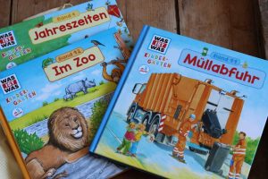 Was ist was Kindergarten Bücher: Müllabfuhr, Im Zoo, Jahreszeiten für Kinder ab 3 Jahren vom TESSLOFF Verlag mit Gewinnspiel