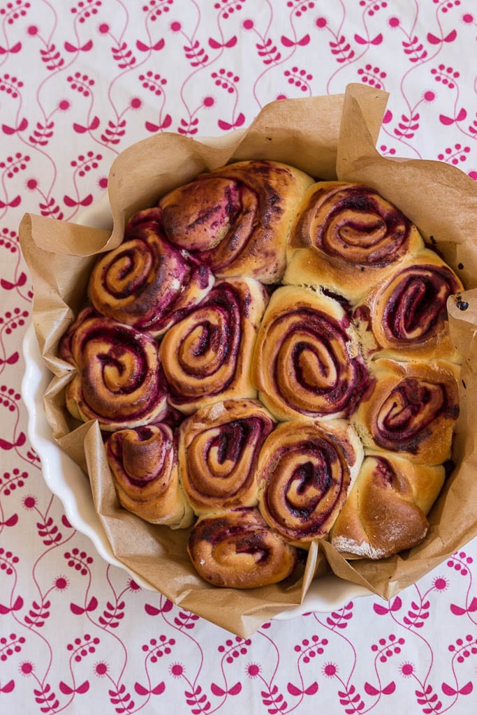 Kuchen ohne Zucker für Babys und Kleinkinder - Beerenschnecken