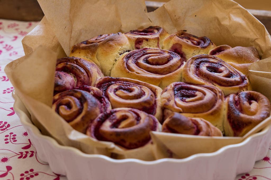 Kuchen ohne Zucker für Babys und Kleinkinder - Beerenschnecken