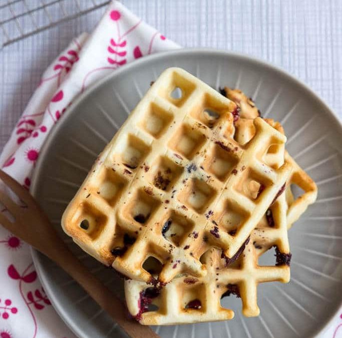 Köstliche Blaubeerwaffeln – ganz schnell gemacht