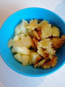 Kartoffelpfannkuchen mit Apfelmus für einen breifreien Beikoststart