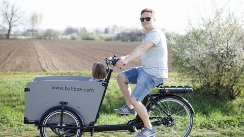 Das Babboe Big-E Lastenrad mit elektronischer Unterstützung