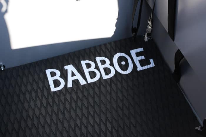 Fußmatte für das Babboe Lastenfahrrad - Ladesicherung beim Fahrradfahren mit Kleinkind und Baby