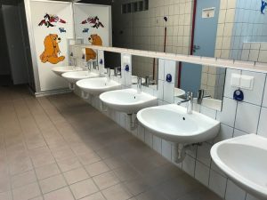 Kinder-Sanitäranlagen auf dem Campingplatz Brunner in Kärnten