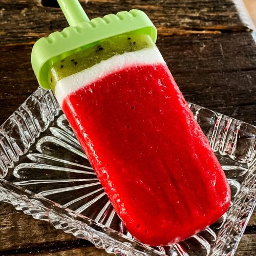 Eis für Kinder - Wassermeloneneis zuckerfrei selber machen