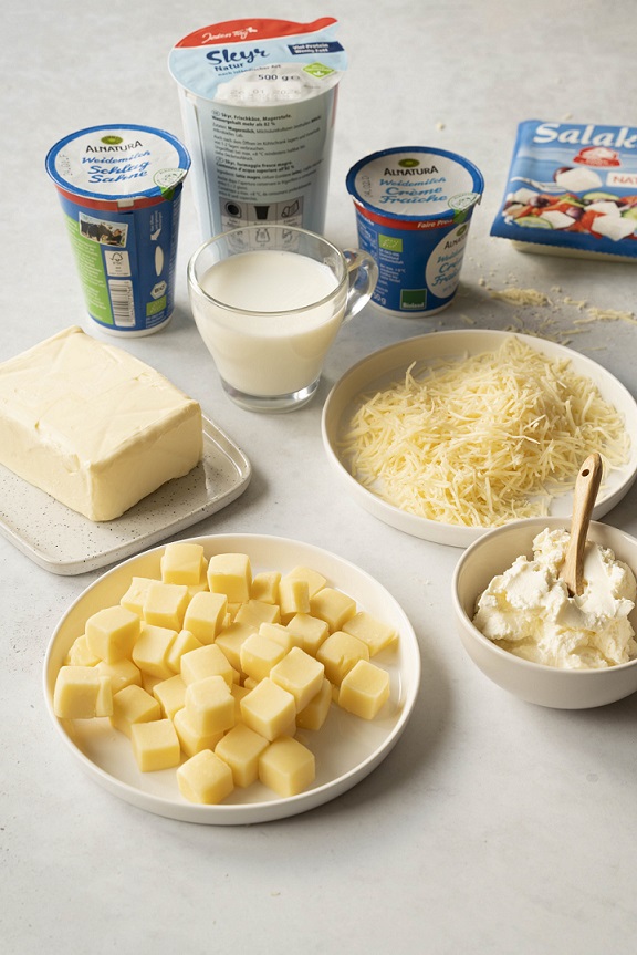 Käse mit geringem Salzgehalt