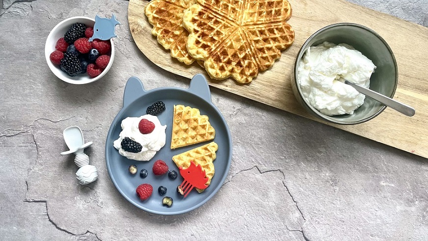 Bananenwaffeln ohne Zucker - diese Toppings sind herrvoragend