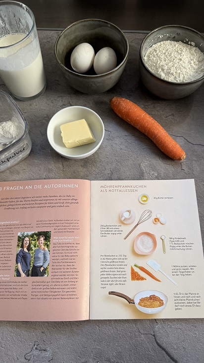 Möhrenpfannkuchen Zutaten