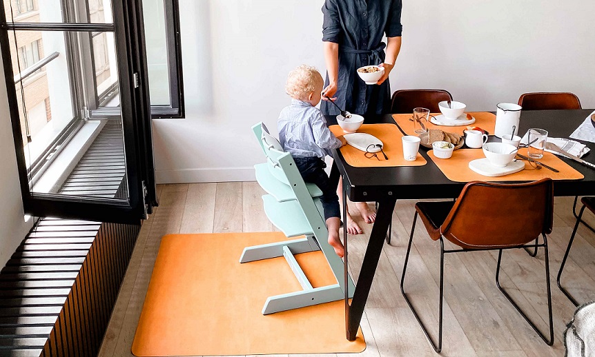 Sicherer Essbereich und sauber halten