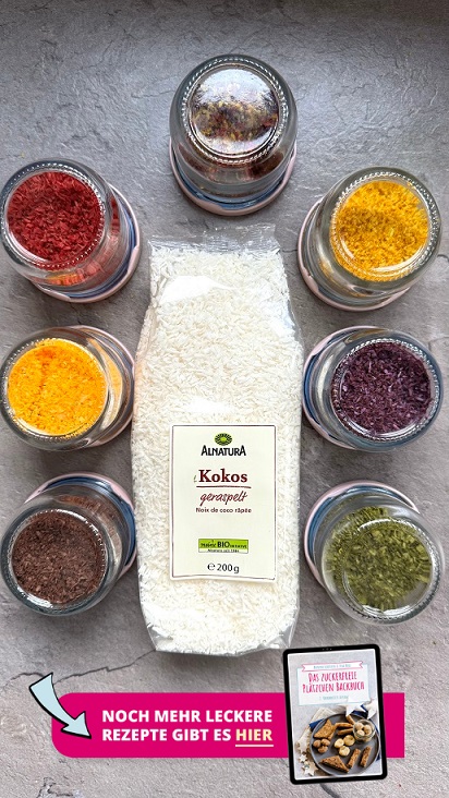 Zuckerfreie Streusel mit Kokosraspel