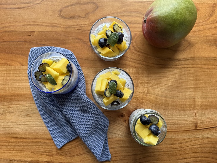 Omega-3 Frühstück mit Mango