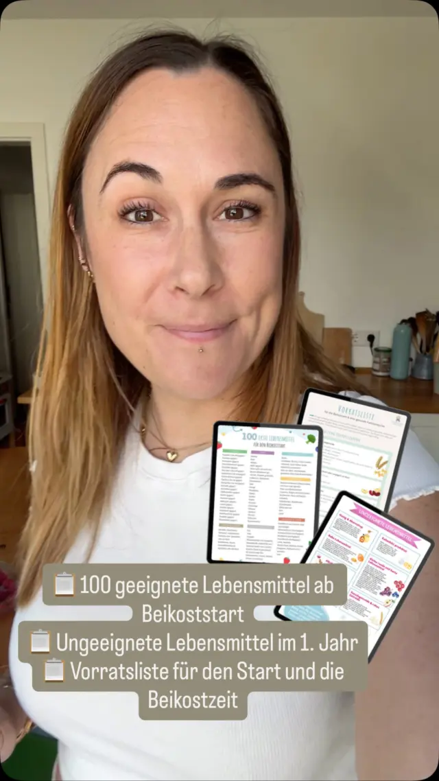 Du fragst dich, was dein Baby essen darf – und was nicht?
Gerade zu Beginn der Beikostzeit steht man oft ratlos vor dem Einkaufswagen:
✅ Was ist sicher?
❌ Was lieber noch nicht?
🧠 Und wie viel Abwechslung ist überhaupt sinnvoll?

👉 Genau deshalb haben wir für dich eine kompakte, übersichtliche Liste mit 100 geeigneten ersten Lebensmitteln erstellt – geprüft, alltagstauglich und auf die breifreie Beikost abgestimmt.

💛 Die Liste ist Teil unseres kostenlosen Downloadpakets mit insgesamt 3 Listen:
📋 100 super geeignete Lebensmittel ab Beikoststart
📋 Ungeeignete Lebensmittel im 1. Jahr
📋 Vorratsliste für den Start und die Beikostzeit

🔍 Damit du nicht mehr googeln oder raten musst – sondern einfach sicher und entspannt loslegen kannst!

Kommentiere „📋“ und wir senden dir die Listen direkt per DM zu!

#beikoststart #breifrei