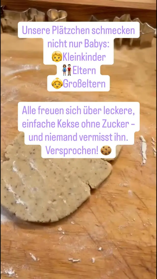 Unsere Plätzchenrezepte sind nicht nur für Babys gemacht – sie schmecken der ganzen Familie! 🤍
‌
✔️ Ohne zugesetzten Zucker – perfekt für Babys & alle, die bewusster naschen möchten
✔️ Voller Geschmack durch Frucht & Gewürze statt Industriezucker
✔️ Ideal für Kleinkinder, Schwangere, Großeltern – einfach für alle, die natürliche Süße lieben
✔️ Alltagstauglich & gelingsicher – auch für Backanfänger/innen geeignet
‌
💛 Gesund, lecker & gemeinsam gebacken – was will man mehr?
‌
Und das Beste:
In unserem Backbuch findest du Tipps für Babys, damit du weißt, ab wann welche Zutaten geeignet sind, Alternativen bei Allergien, Hinweise zu Texturen für Babys, und natürliche Zutaten wie Apfelmark, Nussmus, Dattelpaste & Hafer, die für angenehme Süße sorgen.
‌
Dazu bekommst du Beispielrezepte, die wirklich alle lieben – von weichen Zimtwaffeln über aromatische Feigenschnitten ohne Zucker bis hin zu Vanillekipfer für die ganze Familie.
‌
Ein Backbuch, das nicht nur Rezepte liefert, sondern dich durch die ganze Adventszeit begleitet – kindgerecht, gesund und trotzdem richtig lecker. ✨
‌
👉 Kommentiere „🍪“ für den Link zum Backbuch direkt per Nachricht!
‌
#familienplätzchen #zuckerfreifüralle #plätzchenzeit #elternwissen #backenmitkindern #breifreibaby #plätzchenohnezucker #weihnachten2025